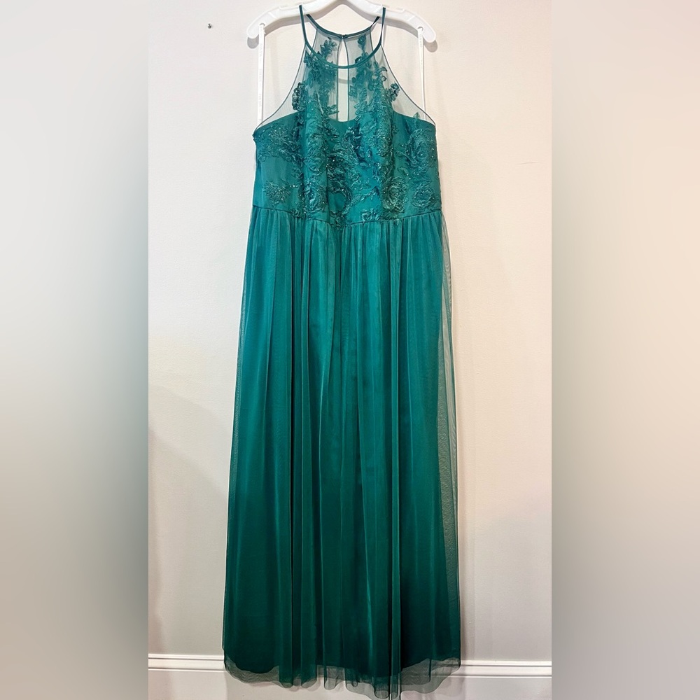 David’s Bridal Dress- Size 20- Shade Juniper- Like New
